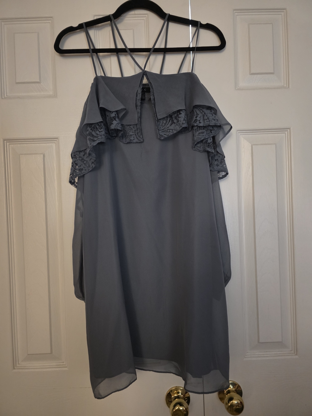 Cold Off the Shoulder Ruffle Dress